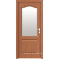 Puerta moderna del PVC de los diseños de madera (WX-PW-135)